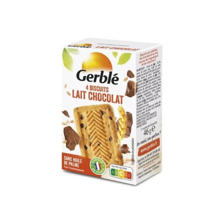 Biscuit au lait et chocolat Gerblé x18